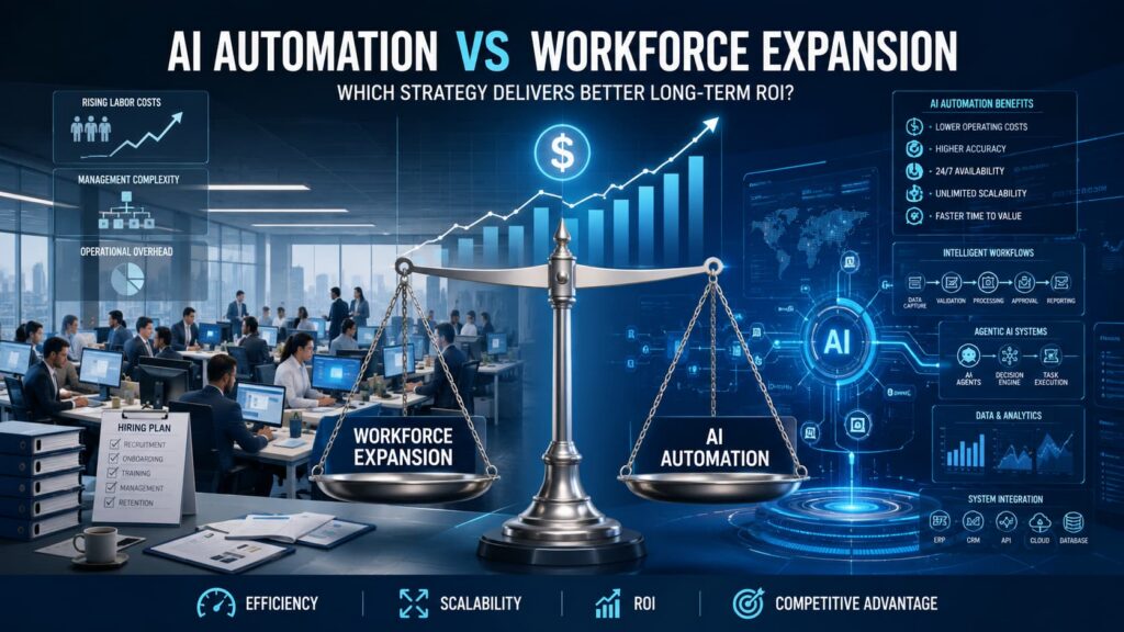 AI Automation vs. Workforce Expansion: Which Strategy Delivers Better Long-Term ROI?
