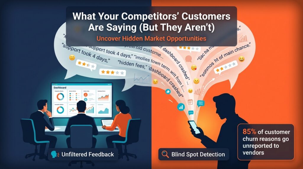 Competitive Blind Spots: What Your Competitors’ Customers Are Saying (But They Aren’t)